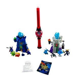 Of Dragons, Fairies, and Wizards Red Magic Wand Gray Blue Wizard Towers Play Set